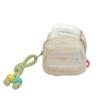 Imagem de Capa de fone de ouvido feminina feminina feminina para AirPods 4, capa criativa multifuncional de luxo elegante para armazenamento de porta-chaves para AirPods 1/2/3/4/Pro/Pro2/Pro 3, bolsa