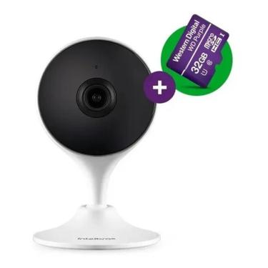 Imagem de Kit 7 Câmeras de Segurança iMX branca Wi-fi Full hd Intelbras com Cartão 32gb Purple Intelbras