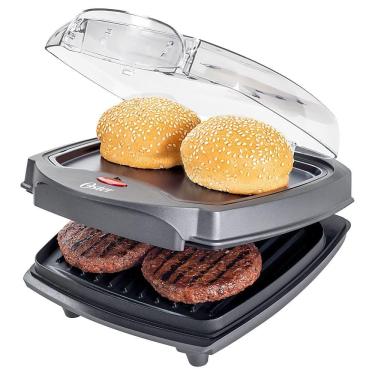 Imagem de Grill Elétrico Burguer Oster 2 Em 1 Com Estufa 220V