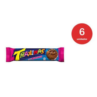 Imagem de Kit c/6 Trakinas 126G Sabor Morango