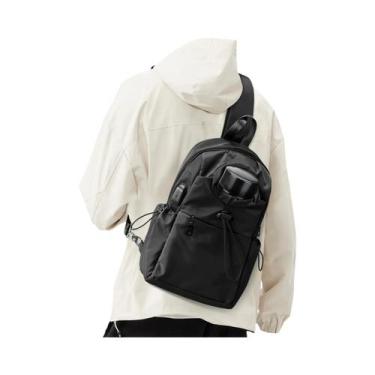 Imagem de Bolsa Transversal Masculina À Prova D'água Com Alça Ajustável, Mochila