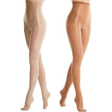 Imagem de Meia calça luxo fio 70d anticelulite resistente brilhante - ANDS, Dour