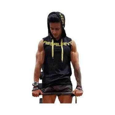 Imagem de Camisetas Sem Mangas De Algodão Para Homens, Hoodies De Academia, Cole