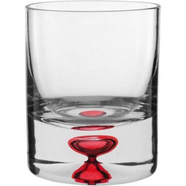 Imagem de Jogo 6 Copo Esfera Vermelha Eco Crystal 300ml 10x8x8cm - HOME & CO