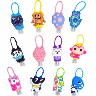 Imagem de Porta Álcool Gel Criança Silicone Personagens Fofo - Arts, Super Star
