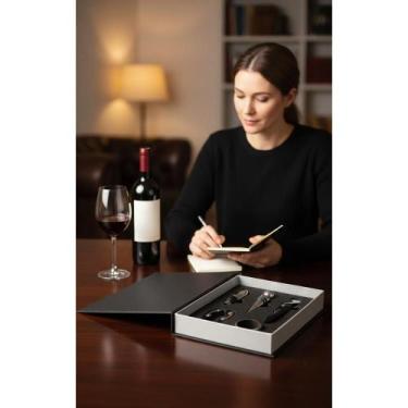 Imagem de Kit 5 Pçs Vinho Livro: Saca-Rolhas, Tampa & Mais - Congratulations Sto