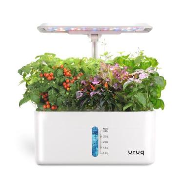 Imagem de Sistema hidropônico URUQ com 8 pods e luz LED para cultivo interno