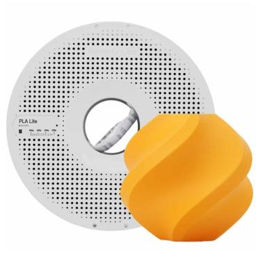 Imagem de Filamento 1,75mm PLA Lite, 1kg, Laranja, para Impressora 3D, Com Carretel Reutilizável,...