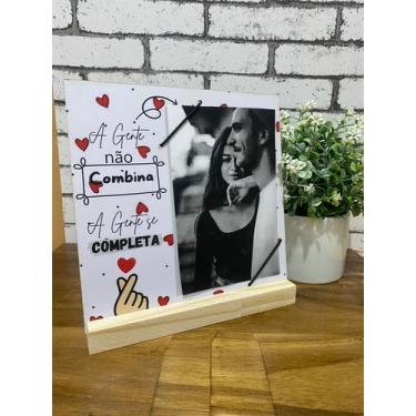Imagem de Porta Retrato Namorado Decoração Mesa Presente Dia dos Namorados - Dec