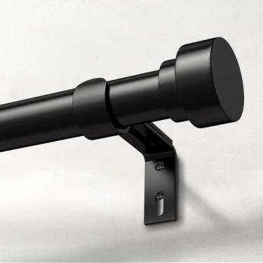 Imagem de Varão de Cortina IFELS 86-150 cm Preto  Alta Resistência e Ajustável