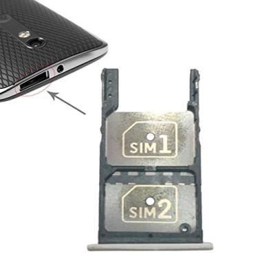 Imagem de LIYONG Peças sobressalentes de reposição para 2 cartões SIM + bandeja de cartão micro SD para Motorola Moto X Play/XT1565 peças de reparo