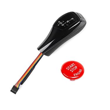 Imagem de FINMOKAL Atualização Do Seletor De Marchas Do Botão De Mudança De Marchas Led Estilo F30 Para BMW E90 E92 E93 Preto