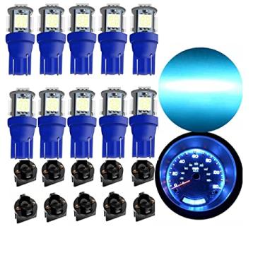 Imagem de 10 pacote T10 194 168 Lâmpada de LED 158 161 PC194 PC195 Painel de instrumentos Painel de instrumentos Painel Painel de instrumentos Lâmpada automotiva Xenon Branco Azul gelo