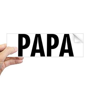 Imagem de DIYthinker Adesivo retangular para janela com a frase Best Papa Ever para o Dia dos Pais