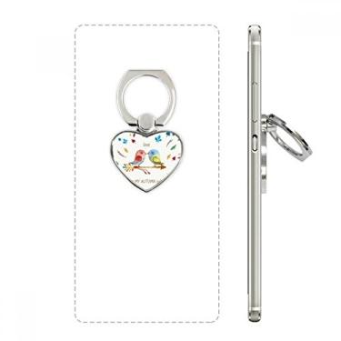 Imagem de Suporte de anel de telefone colorido Pássaros Outono Suporte universal