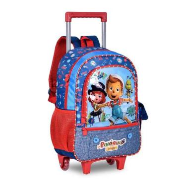 Imagem de Mochila de Rodinhas Grande 40cm Pinóquio e seus amigos 16? Clio PC23150K