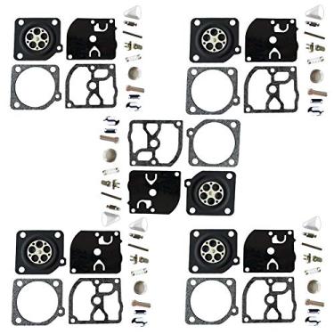 Imagem de YOFMOO Pacote com 5 kit de reparo de carburador compatível com Stihl FS106 FS108 FS120 FS200 FS250 FS300 FS350 FS400 FS450 Zama RB-40 RB-85 C1Q-S33 S34 S35 36 SK5 SK6 SK7