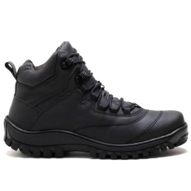 Imagem de Bota Masculina Coturno Adventure para Trilha, Montanhas, Motocross, Cano Alto, Preta (Preto, BR, Adulto, Numérico, 42)
