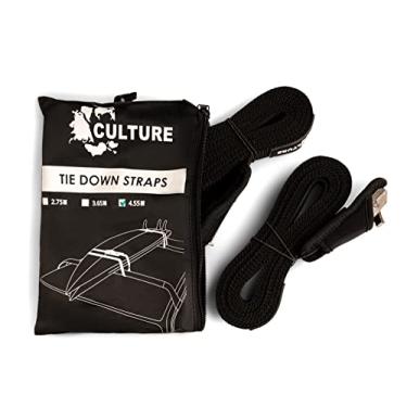 Imagem de Culture Supply Tiras de amarração de 4,5 m - prancha de surf, longboard, SUP, paddleboard, caiaque, canoa, surf, serve para todos os veículos com suportes de teto