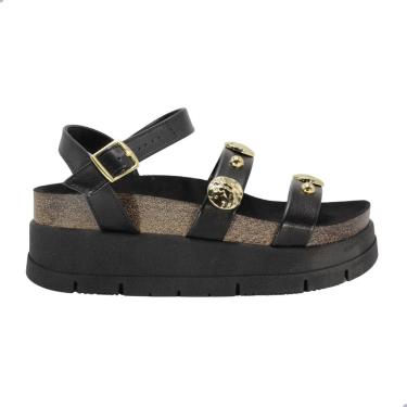 Imagem de Sandália Moleca Flatforme Plataforma Preto