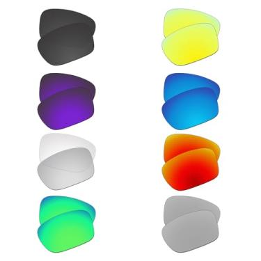 Imagem de EZReplace Lentes de reposição para óculos de sol Oakley Holbrook OO9102 (lentes polarizadas) - preto carbono + verde primavera + vermelho fogo + azul gelo azul prata metal amarelo dourado violeta +