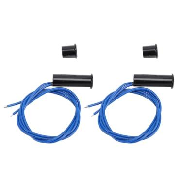 Imagem de 2 Conjuntos de Interruptor Magnético Embutido AC220V Ferro NC Com Fio de Segurança, Porta de Janela, Sensor, Interruptor Reed de Janela para Controle de Acesso de de