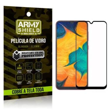 Imagem de Película de Vidro 3D Cobre a Tela Toda Samsung Galaxy A30 Preta - Army