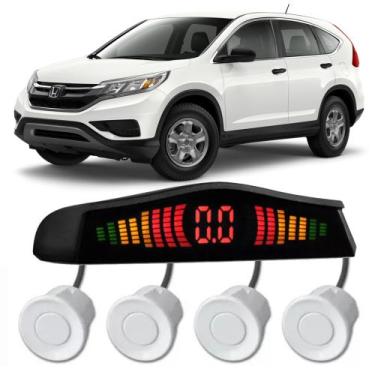Imagem de Sensor De Ré Estacionamento 22mm Universal Honda CRV - Tech One, Branc