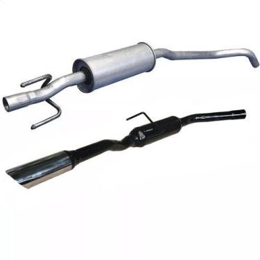 Imagem de Kit Escapamento Abafador + Esportivo Prisma 1.4 8v 2009 A 11 - ScapJá