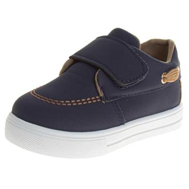 Imagem de French Toast Tênis de lona infantil casual infantil sem cadarço, Azul marinho II, 10 Toddler