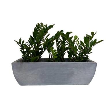 Imagem de Jardineira Floreira 80x25cm Decorativa De Polietileno Para Plantas - A