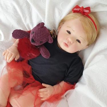 Imagem de Bebê Reborn Menina Recém Nascida + Enxoval com Bolsa - Mundo Azul e Ro