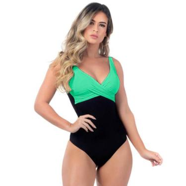 Imagem de Maiô Body Feminino Modelo 2022 Chapa Barriga Com Bojo Neon - MA Moda P