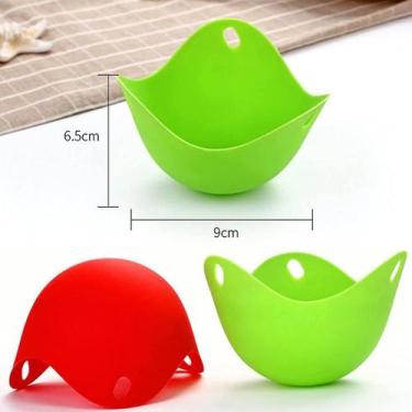 Imagem de Forma ovo cozimento sem óleo silicone 9x6cm ovo poché   - Lar Presente