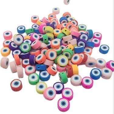 Imagem de Missanga Fimo Emborrachada Entremeio para Pulseira 20 uni - Comercial 