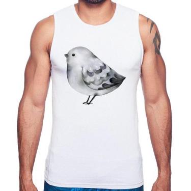 Imagem de Regata Pássaro Arte - Foca na Moda, Branco, G