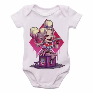 Imagem de body nenê criança roupa bebê Arlequina Coringa - Empório Dutra, GG  (9