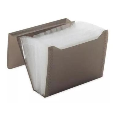 Imagem de Pasta Sanfonada A4 31 Divisórias Plástica Fumê - ACP