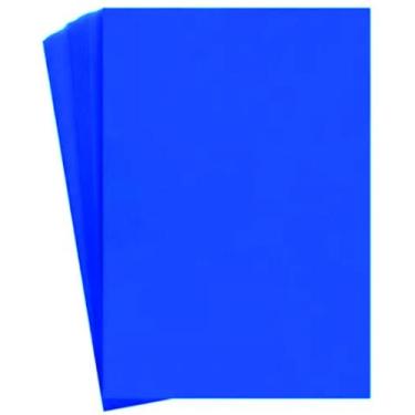 Imagem de Capa Para Encadernação A4 Azul Couro Fundo PP 0,30 mm 50 Un - Cassmar