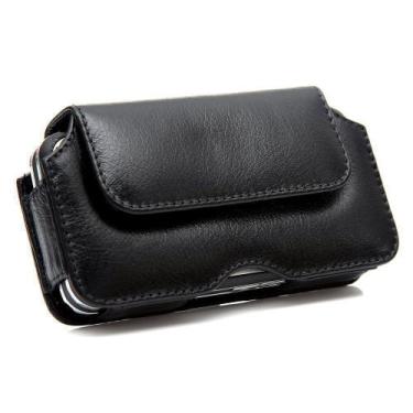 Imagem de Capa couro clip cinto magnus preto para moto one fusion xt2073 - CELLW