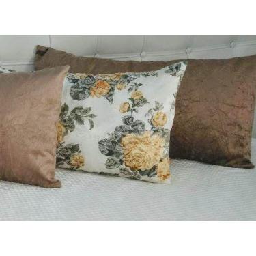 Imagem de Kit 4 Almofadas Decorativas Retangular Sued Jacquard Cheias - INGRID B