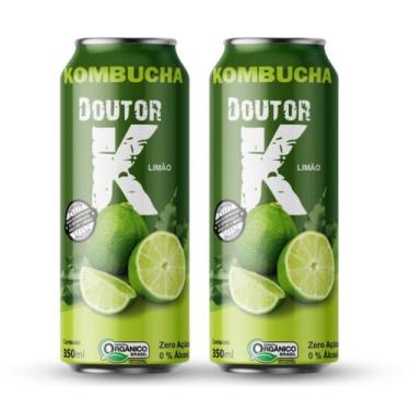 Imagem de Kit 2x Kombucha Orgânica Sabor Limão 350ml DRK - Doutor K