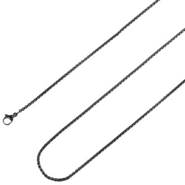 Imagem de SUNNYCLUE Pacote com 2 correntes de elos de aço inoxidável de 30 polegadas/0,75 m, 2 mm, corrente de aço inoxidável, elos de lagosta longos, quadrados, redondos, correntes de metal para fabricação de