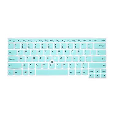 Imagem de Capa de teclado para Lenovo ThinkPad E470(c) E475 E480 E485 E490 E495 E14 35.6 cm | Thinkpad T14(s) T460(s) T470(s) T490/S T495(S) L380 L390 L460 L477 0 L48 0 Teclado L490 L14 A475 A485 Skin-C, verde