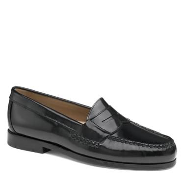 Imagem de Johnston & Murphy Sapato masculino casual Hayes Penny Loafer, Grão integral polido preto, 42