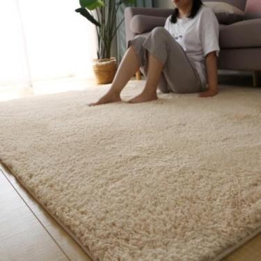 Imagem de Tapete para sala de estar, área, carpete sólido, fofo, macio, decoração para casa, carpete branco de pelúcia, quarto, carpete, cozinha, tapete branco, tapete, bege, 120 x 200 cm