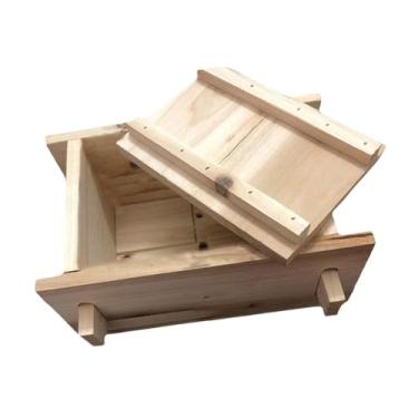 Imagem de Ioensy Prensa de tofu fabricante de tofu prensa manual de queijo para cozinha milkshake de tofu, 11cmx15cmx8.8cm