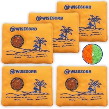 Imagem de Wisesorb Pacotes dessecantes reutilizáveis ​​100gx5pcs para armazenamento, sacos desumidificadores recarregáveis, pacotes de sílica gel com indicação de cor, absorvedores de umidade com jane