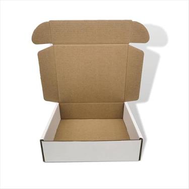 Imagem de JIKEER2 Caixas de Remessa Pequenas de 7 X 6 X 2", Caixas de Armazenamento de Papelão Ondulado Branco, Pacote com 25 Unidades