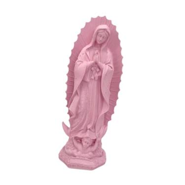 Imagem de IEUDNS Mãe maria estatueta festiva feriado resina artesanato capela nossa senhora de fátima figura elegante estatueta casa acessório para mesa, Style G